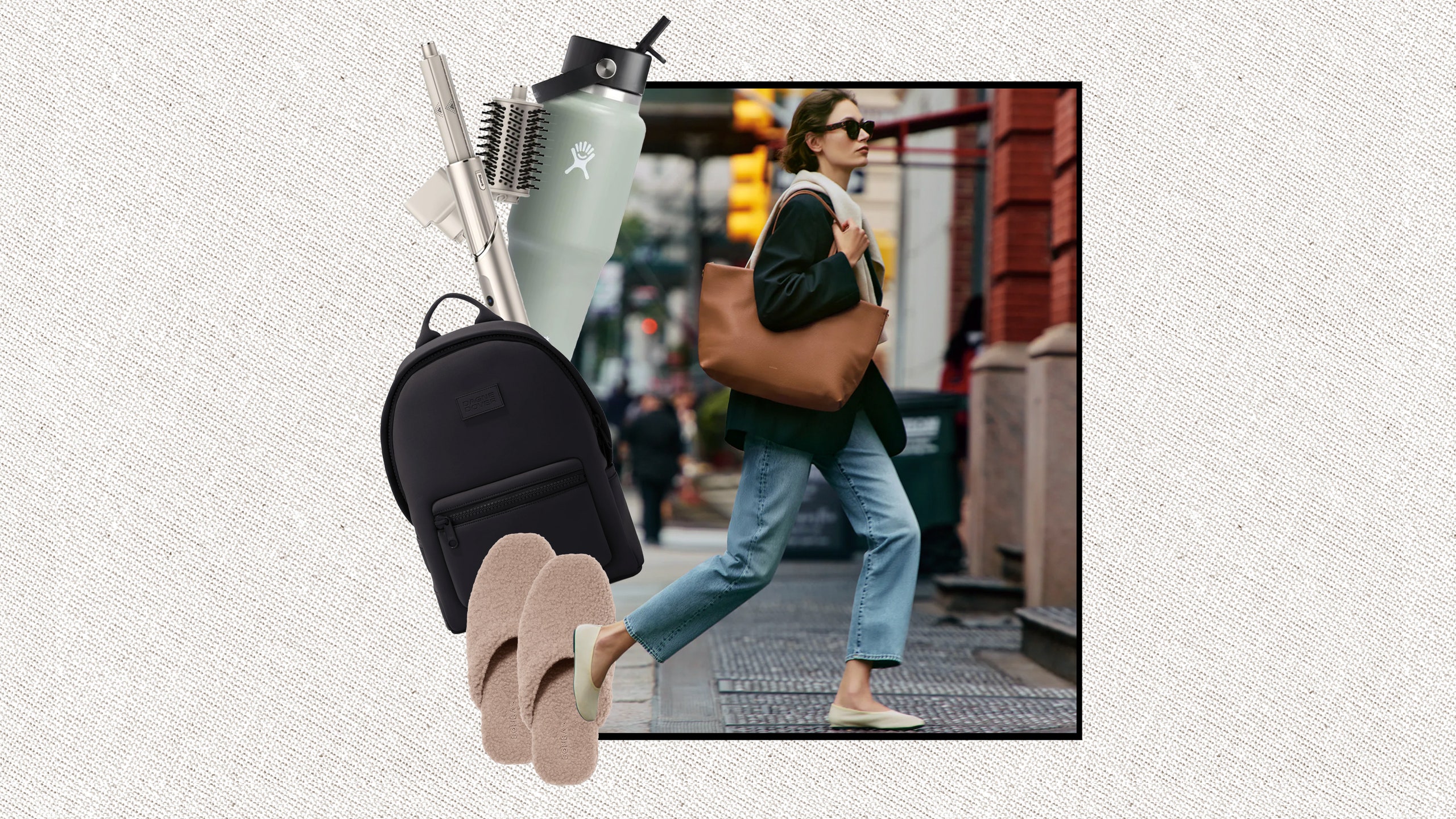 Image may contain Accessories Bag Handbag Adult Person Photography Glasses Clothing Pants Footwear and Shoe