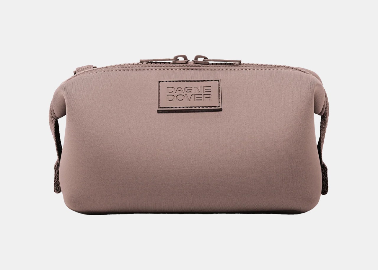 small pink travel bag