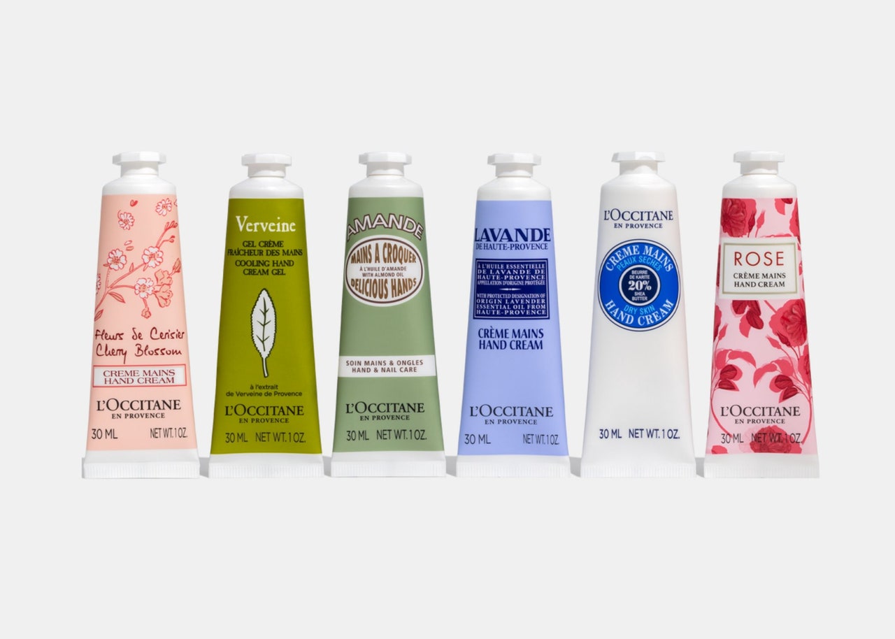 Six bottles of lotion